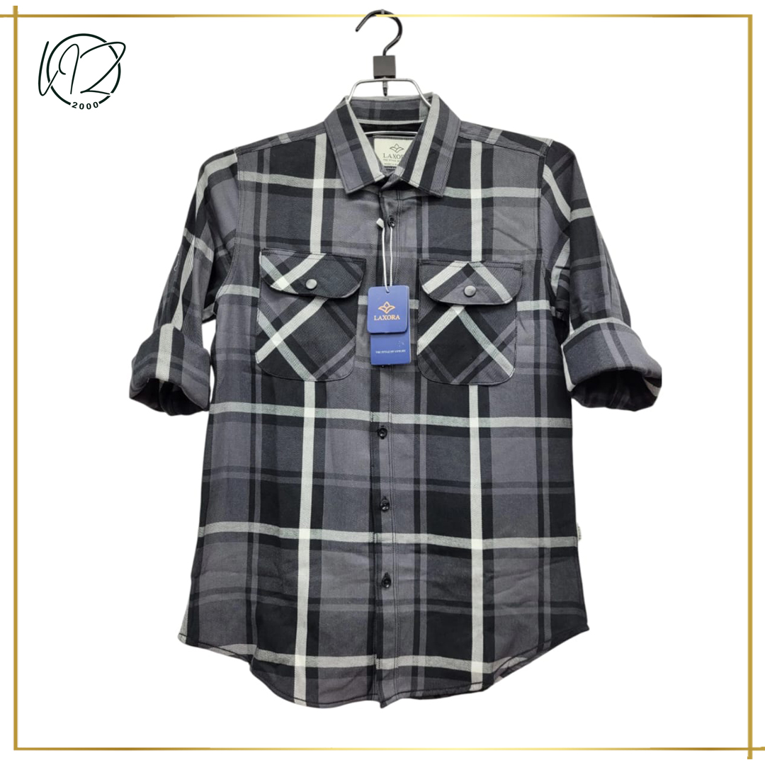 Regular Fit Checkered Casual Shirt