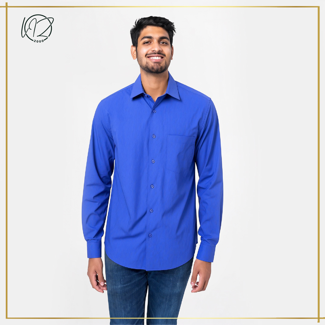 Solid Long Sleeve Formal Shirt