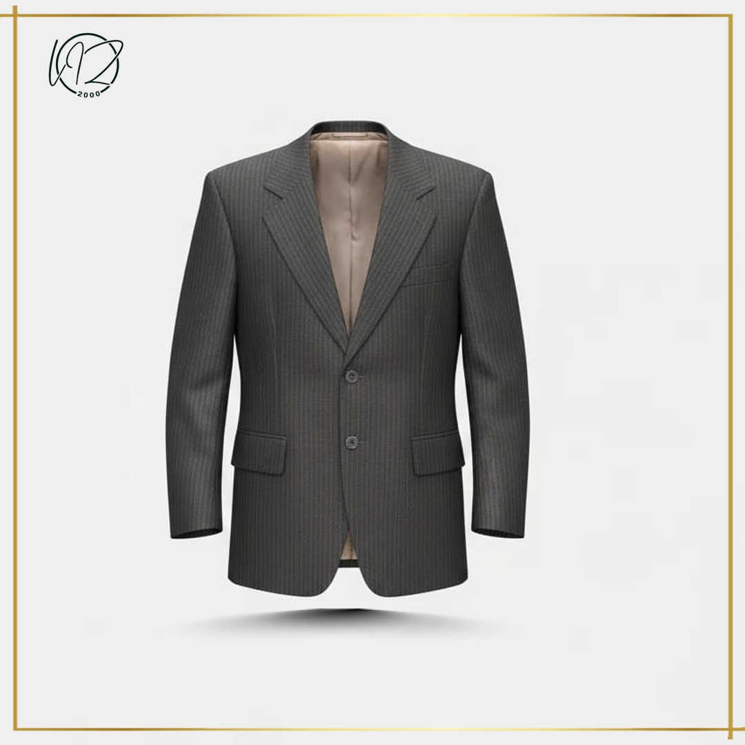 Professional Pinstripe 2-Button Blazer